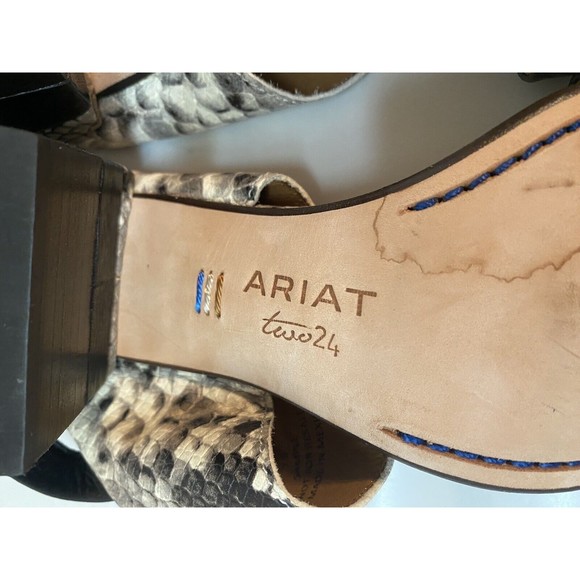 Ariat Milan Two24 Snakeskin Heeled Sandals Size 7B - Picture 7 of 7